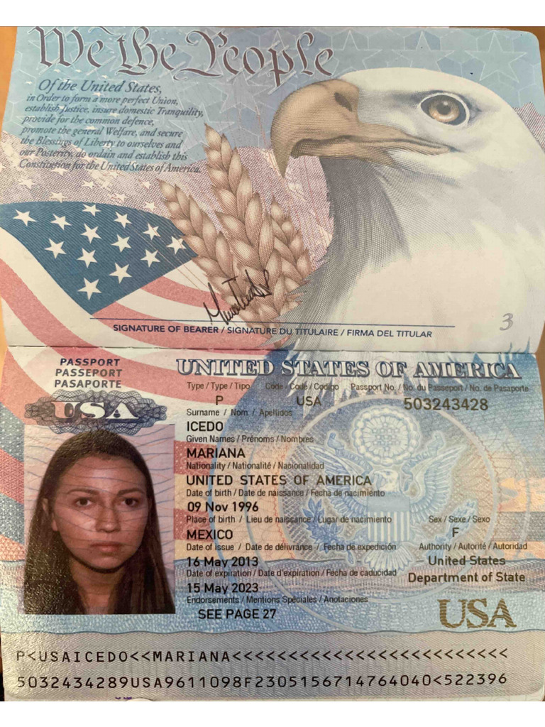 Mariana Icedo - Passport | PDF