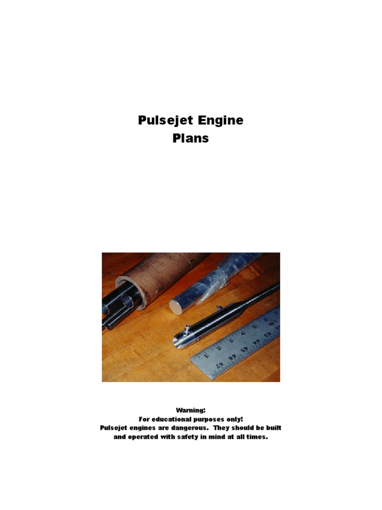 Pulse Jet Plans Propulsion Machines