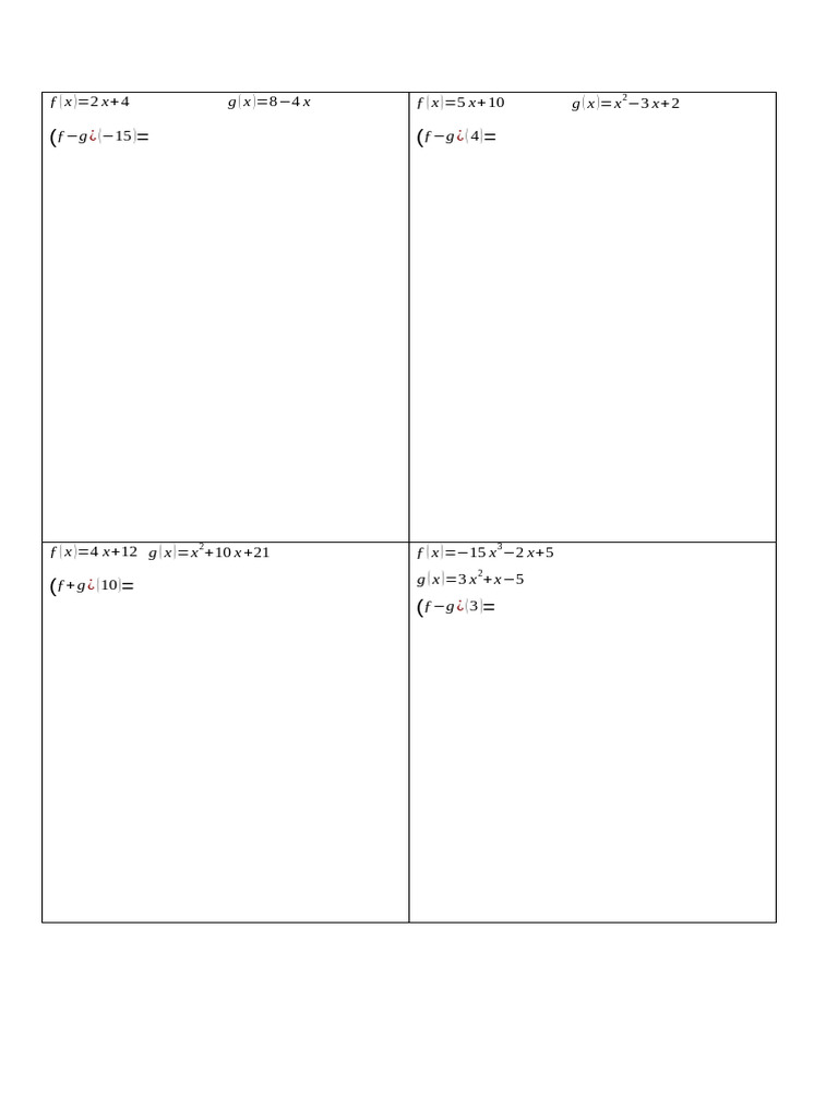 Activity in Sum and Difference of Function | PDF