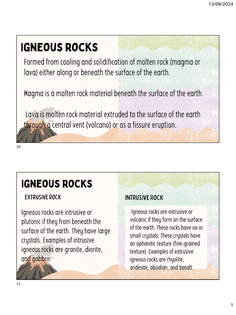 Type of Rocks Grade 11 | PDF | Rock (Geology) | Sedimentary Rock