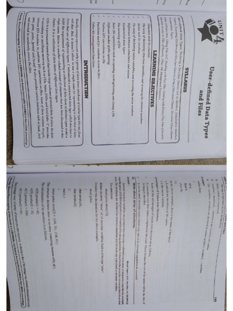 4 TH Unit 1st Semester Cs | PDF
