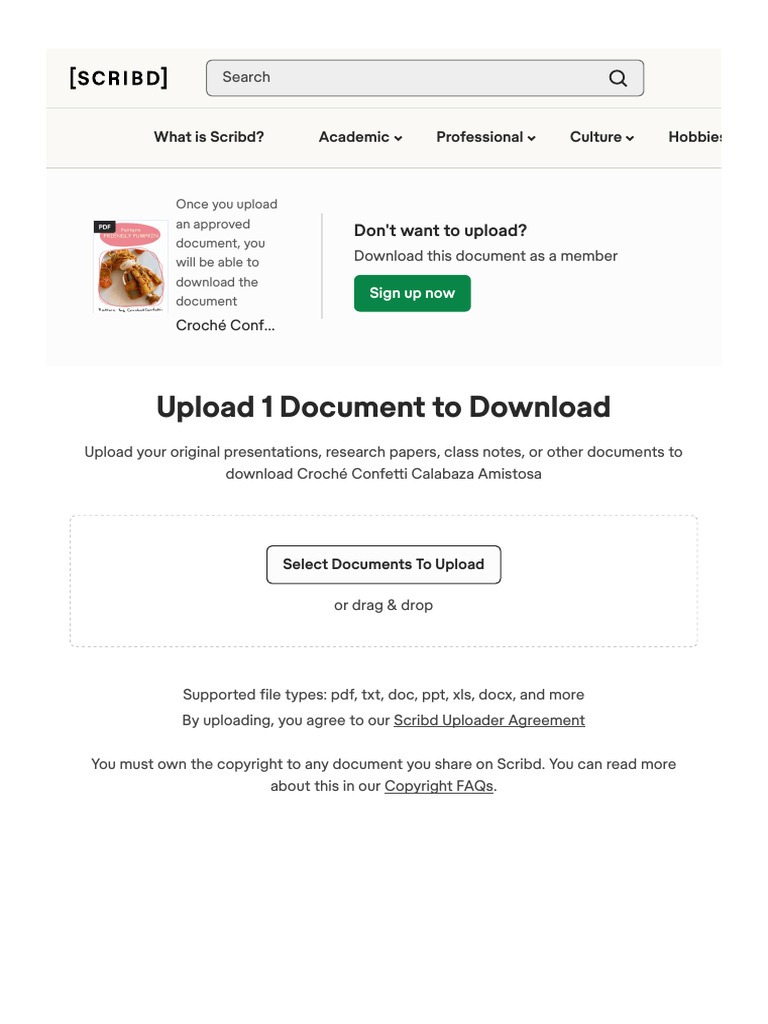 Upload A Document - Scribd | PDF | Scribd | Computing