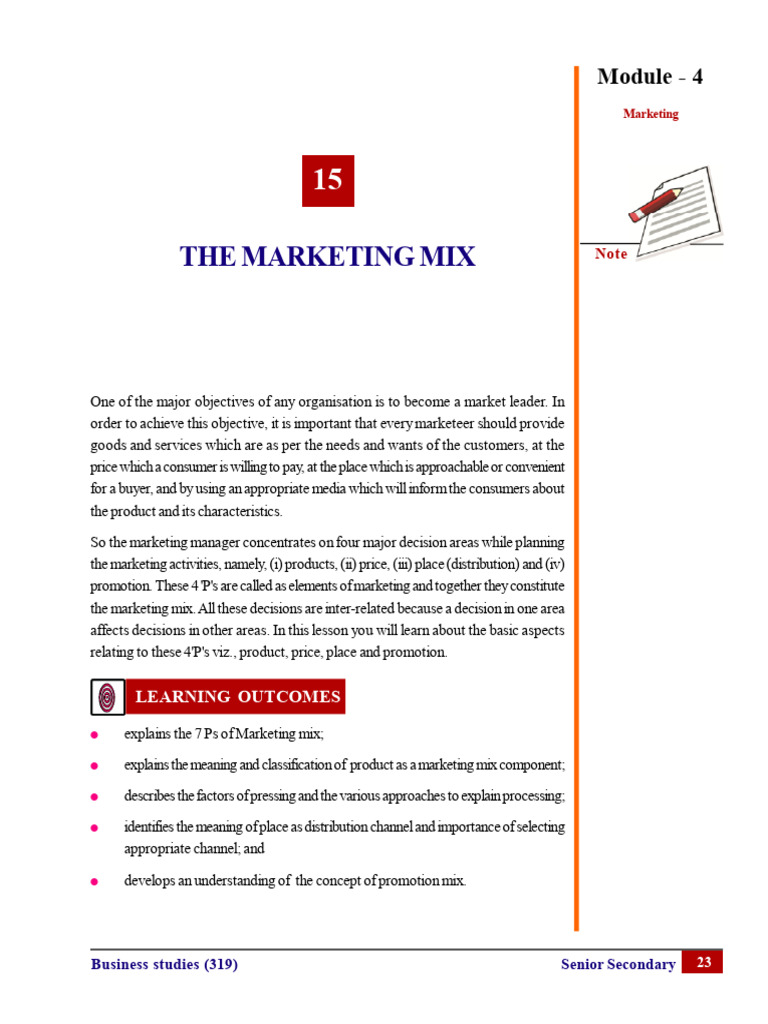 Understanding the Marketing Mix Essentials | PDF | Marketing | Goods