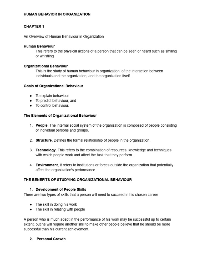Understanding Organizational Behavior | PDF | Behavior | Human Behavior