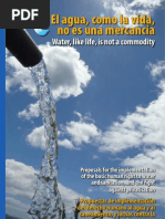 El Agua, Como La Vida, No Es Una Mercancía