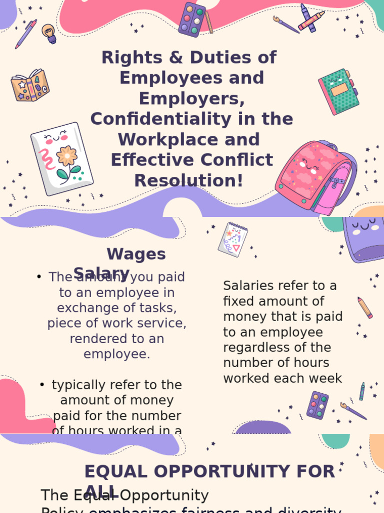 Employee Rights and Workplace Confidentiality | PDF | Employment ...