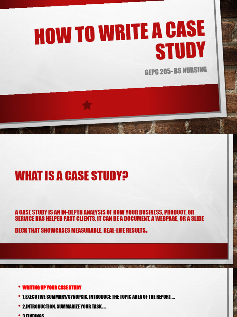 How To Write A Case Study | PDF | Case Report | Data