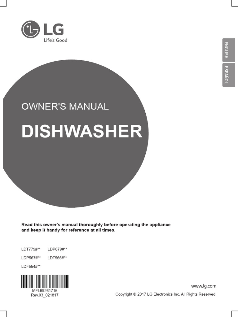 705 rfp lg dishwasher manual pdf dishwasher manufactured goods
