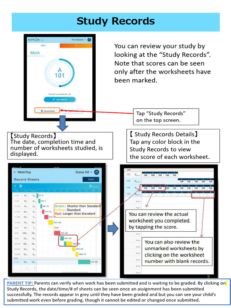 Study Records Overview and Tips | PDF