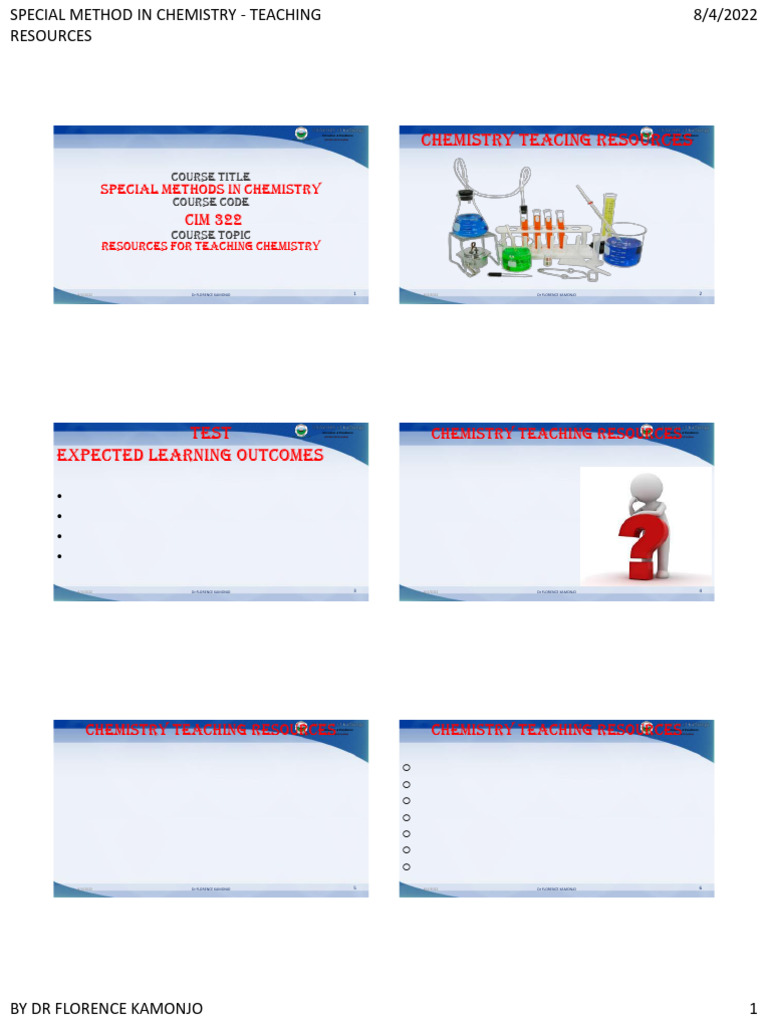 Lecturers Slides | PDF | Learning | Teachers