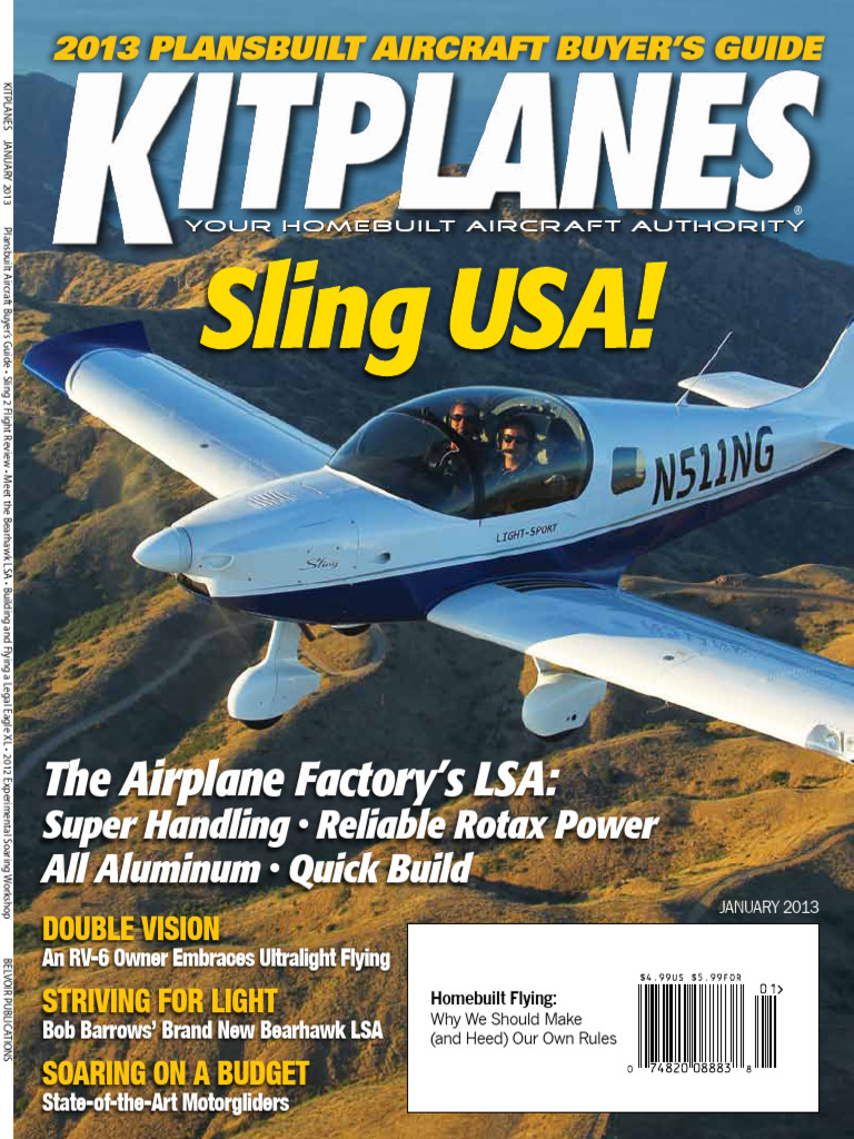 Kitplanes_2013_01 | PDF | Transponder (Aeronautics) | Homebuilt Aircraft