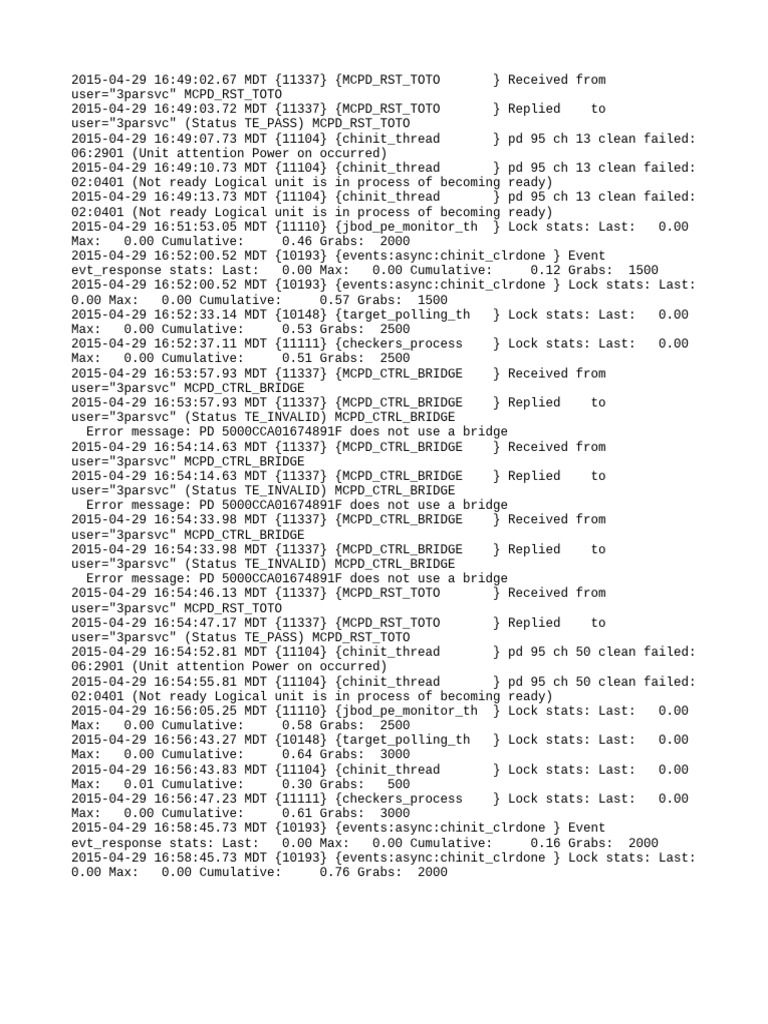 Eos Hresetbridge Sysmgr Log | PDF | Computer Engineering | Computer ...