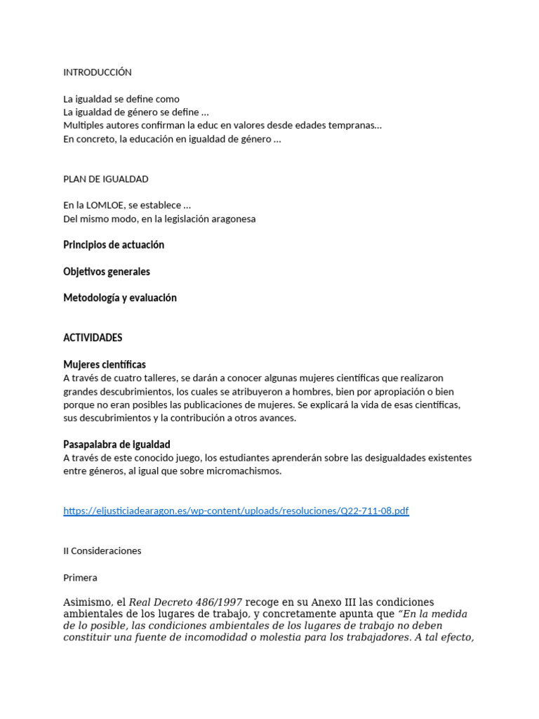 Educación en Igualdad de Género | PDF