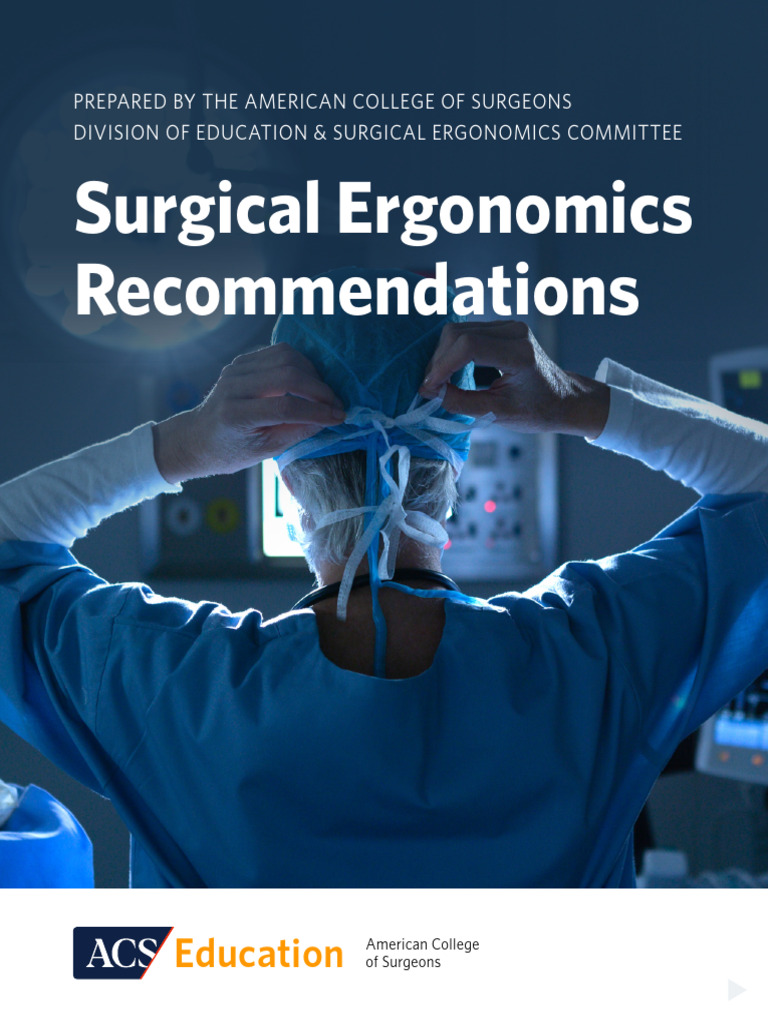 Surgical Ergonomics Best Practices Guide | PDF | Hand | Elbow