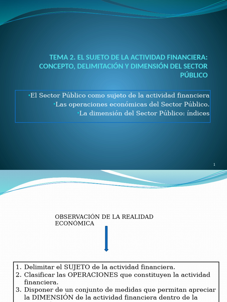 Dimensión y Concepto del Sector Público | PDF | Producto Interno Bruto ...
