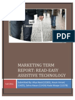 Marketing Term Report: Read-Easy Assistive Technology