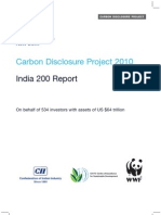 Carbon Disclosure Project 2010: India 200 Report