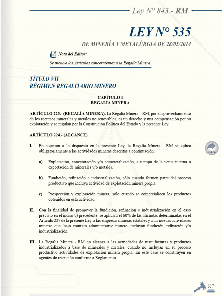 Regalia Minera 12-23 | PDF | Minería | Pago de regalías