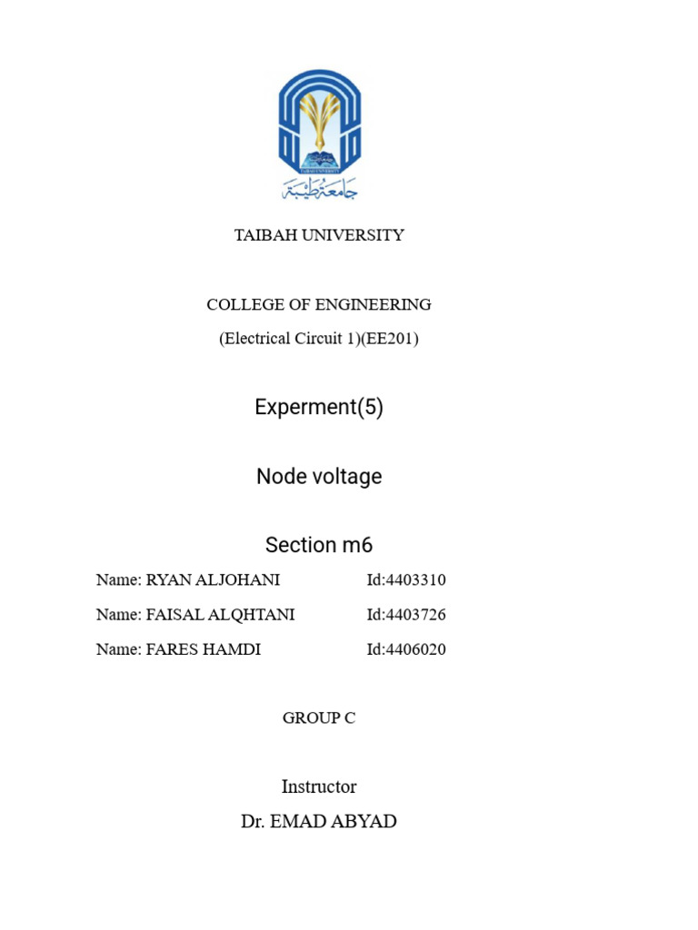 Node Voltage Method in Circuit Analysis | PDF | Electrical Network ...