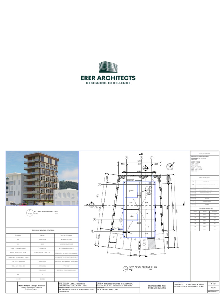 Mid-Rise Mixed-Use Building Plan | PDF | Architectural Elements ...
