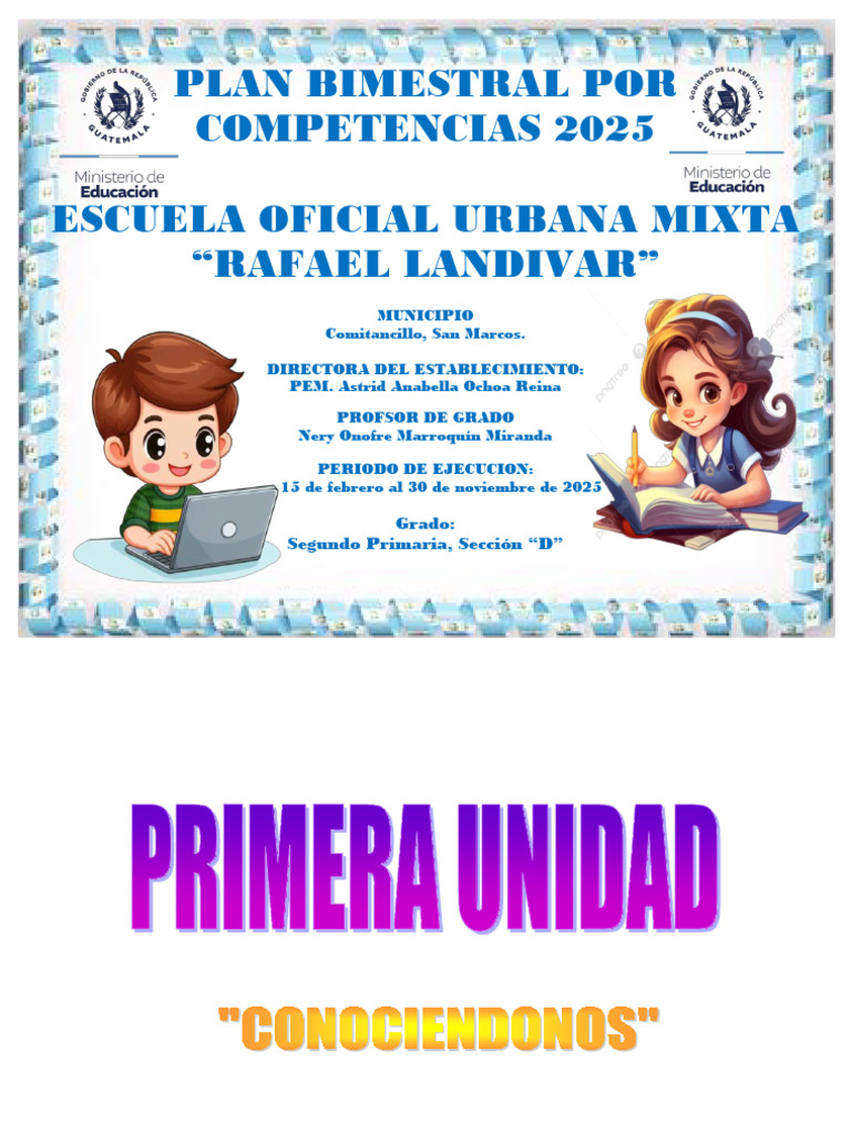 Plan Bimestral 2025: Segundo Primaria | PDF | Evaluación | Comunicación