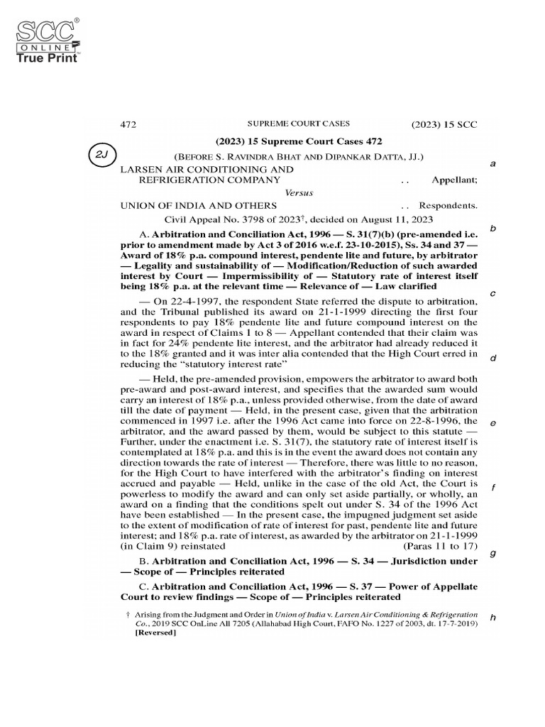 Supreme Court Judgment on Modak Case | PDF | Supreme Court Of The ...
