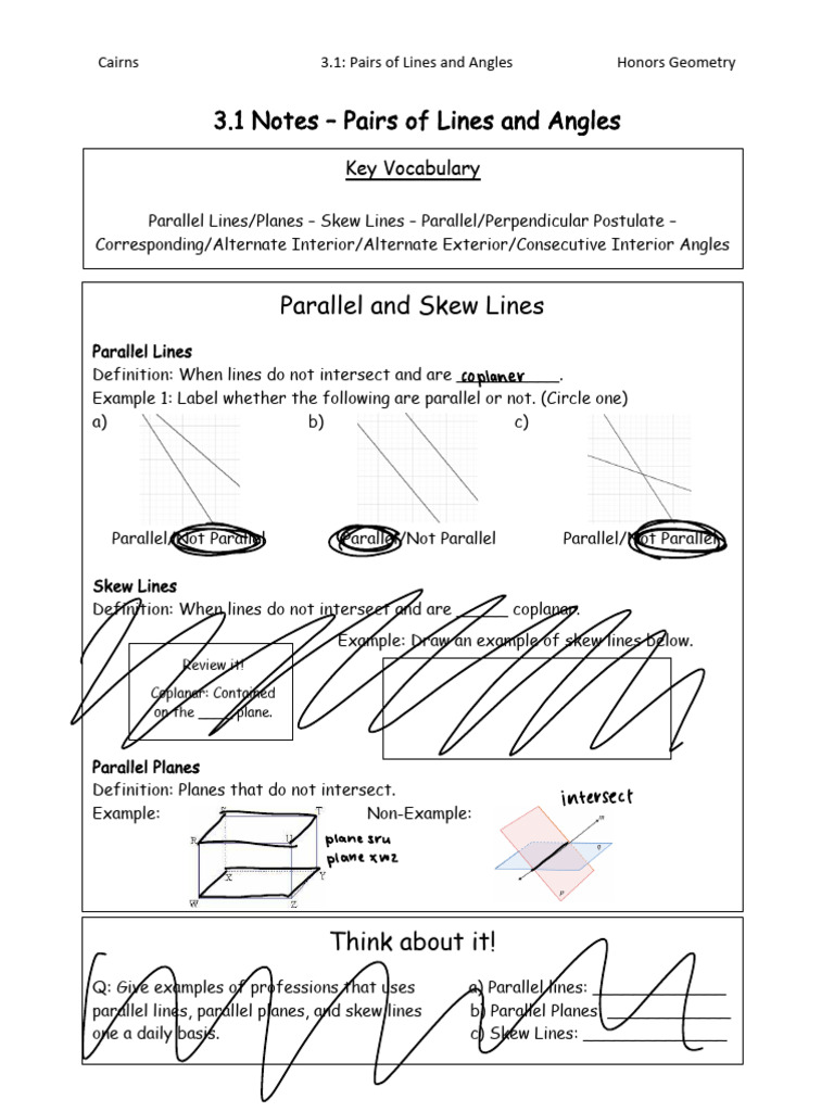 Geometry: Lines and Angles Basics | PDF | Line (Geometry) | Classical ...