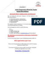 Graduate Trainee Programme