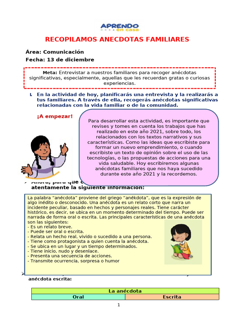 Ficha Dia Lunes 13 de Diciembre - Comunicación | PDF | Comunicación no ...