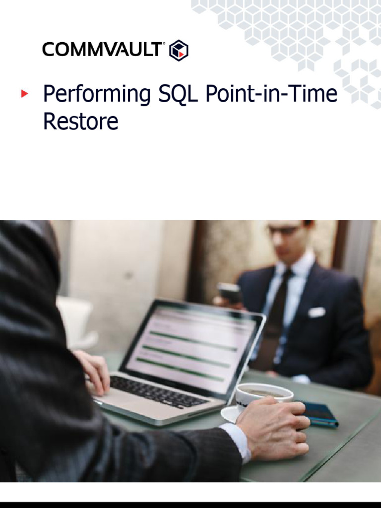 Commvault Sql_point Time Restore | PDF | Databases | Microsoft Sql Server