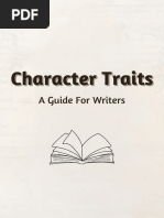 Character Traits for OCs: Positive & Negative | PDF | Psychology ...