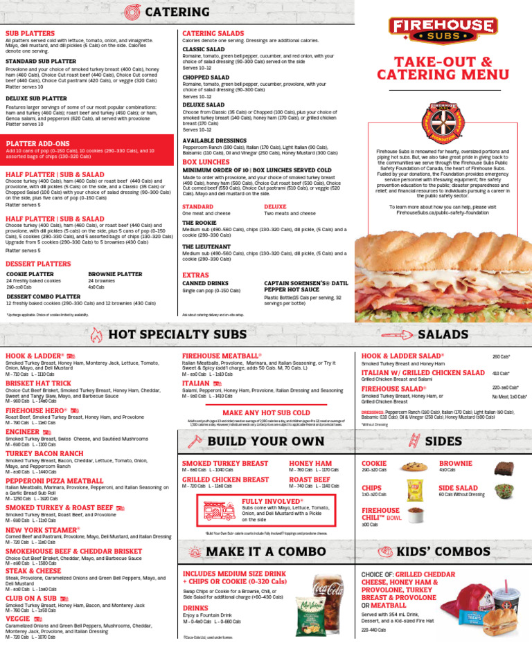 FHS Take Out Menu No Soup Final | PDF | Turkey Meat | Salad
