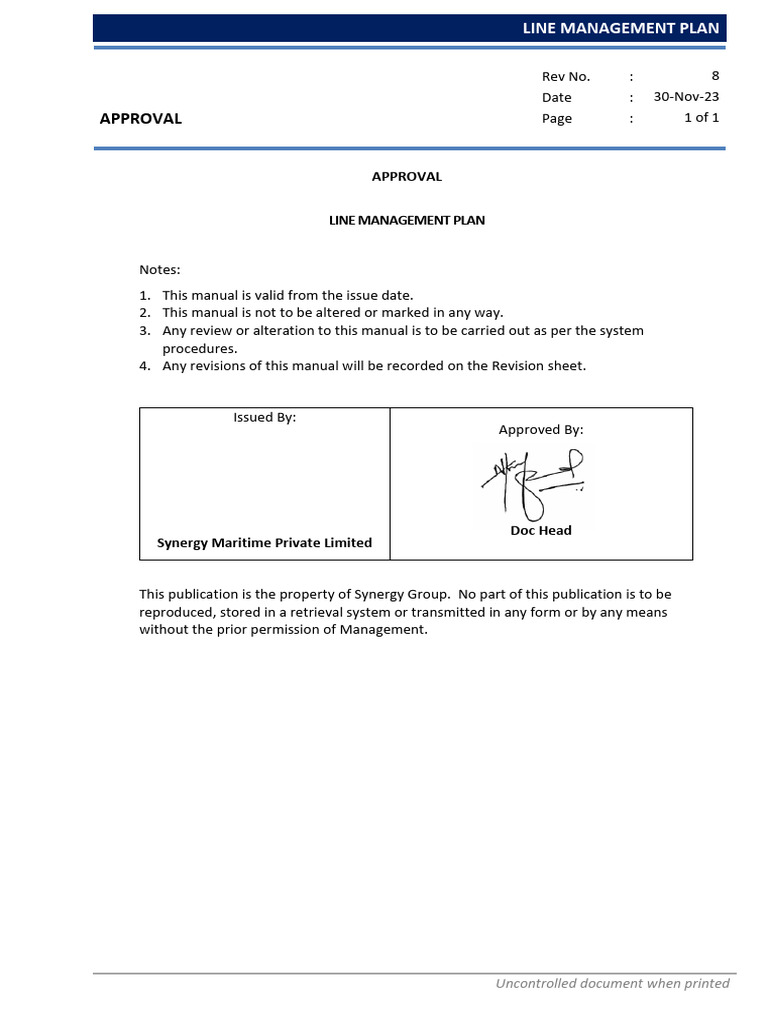 Line Management Plan Overview 2023 | PDF | Rope | Fibers
