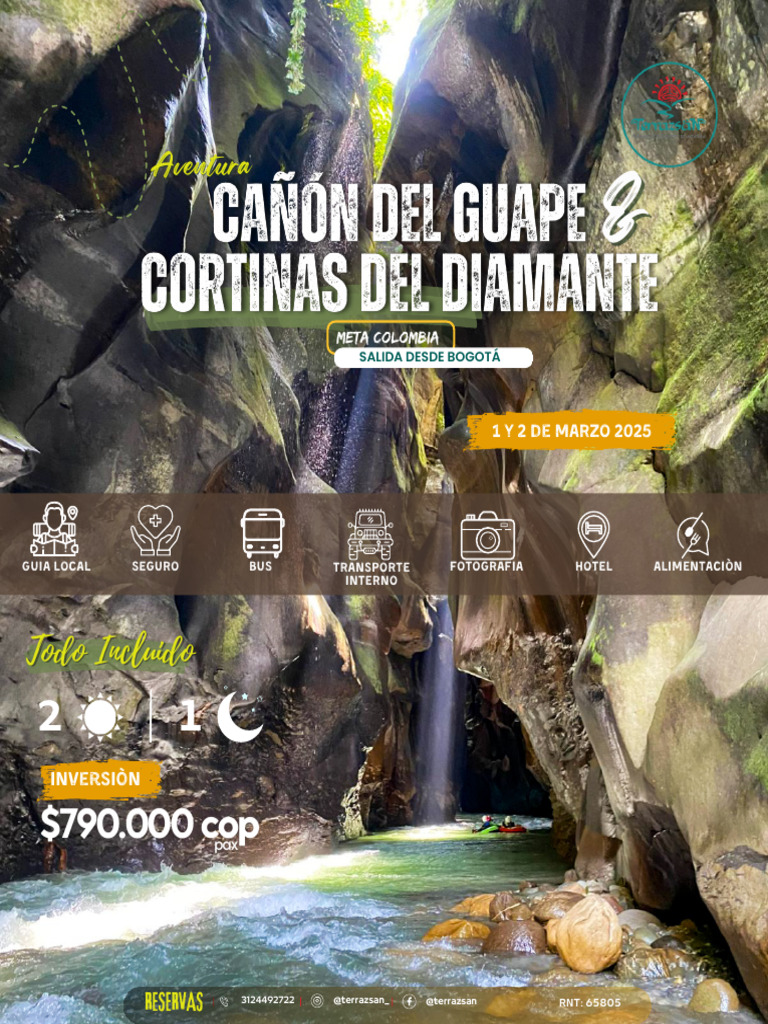 Aventura Todo Incluido en Cañón del Guape | PDF | Ciencias de la Tierra