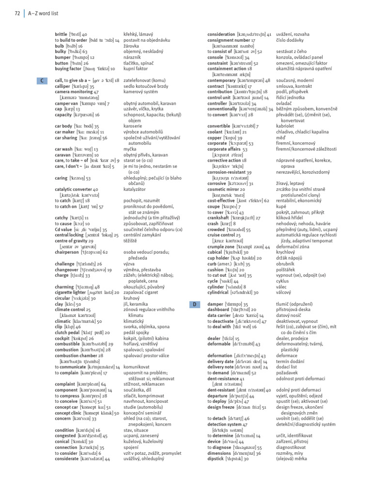 Automotive Word - List | PDF