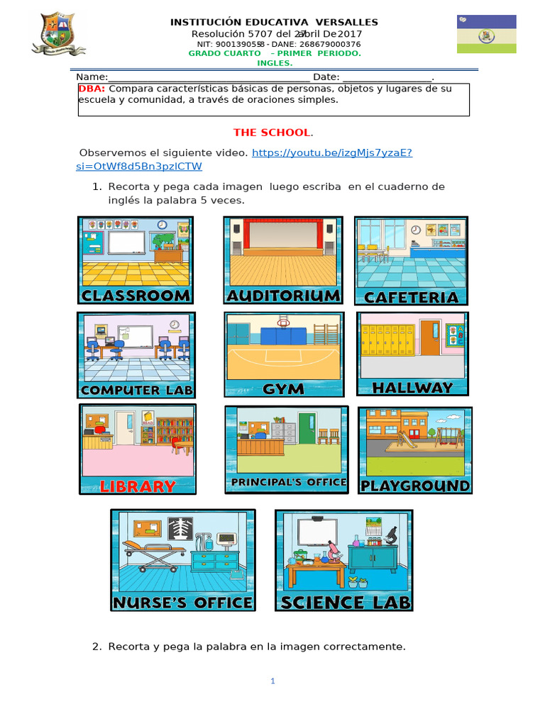 Actividades de Inglés para Grado 3 | PDF