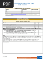 2025 NHSN VAE Checklist Guide | PDF | White Blood Cell | Lung