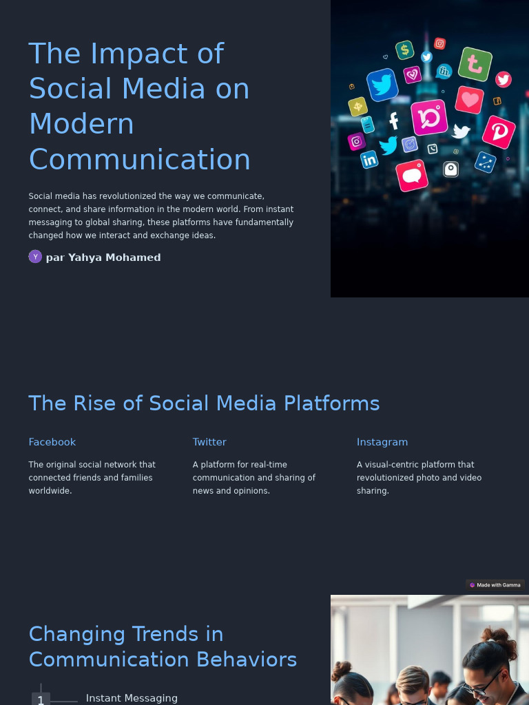 The Impact of Social Media On Modern Communication 2 | PDF | Social ...