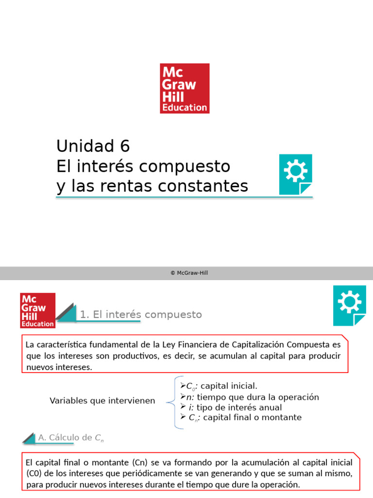 Interés Compuesto y Rentas Constantes | PDF | Interés | Interés compuesto