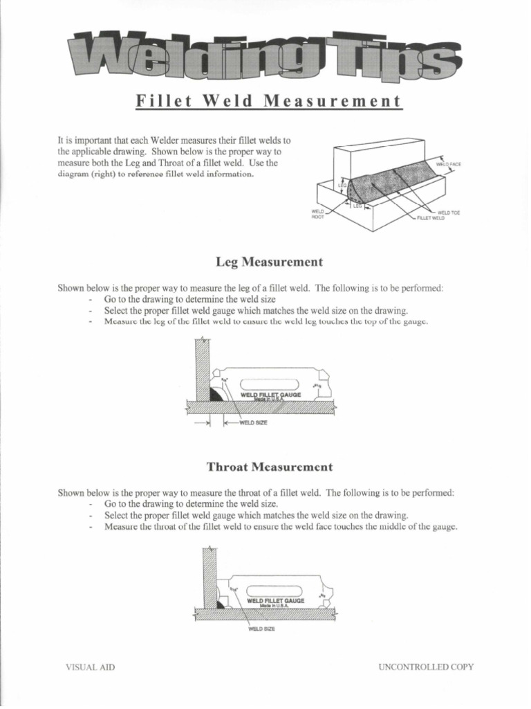 Fillet Gauge and Tips | PDF