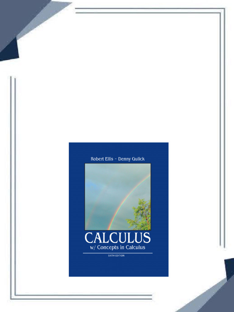 Calculus with concepts in calculus 6th edition denny gulick the full
