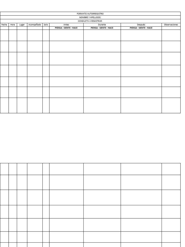 Formato Autorregistro Edi | PDF