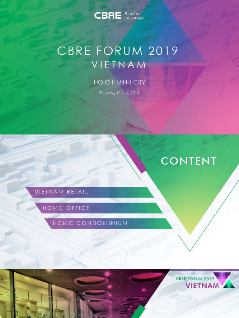 2019 Q2 CBRE Vietnam Forum EN HCM | PDF | Vietnam | Hanoi