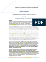 Labor Regulations and Industrial Relations in Indonesia: World Bank Policy Research Working Paper No. 1640