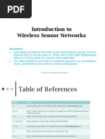 Introduction To Wireless Sensor Networks: Disclaimer