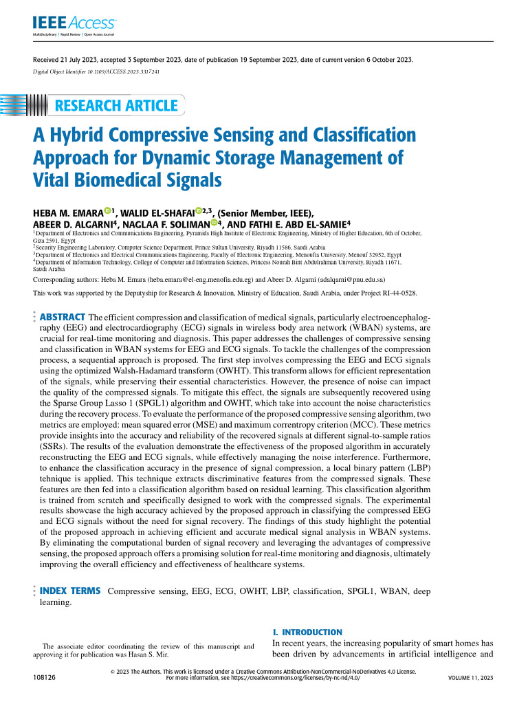 A Hybrid Compressive Sensing and Classification Approach For Dynamic ...