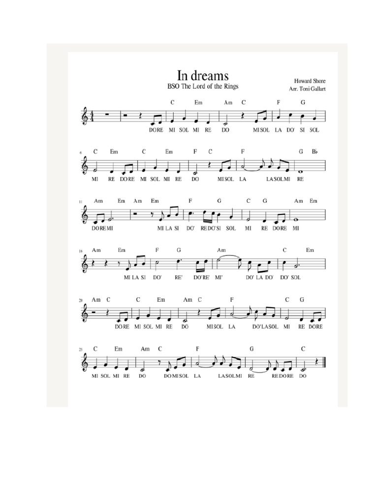 In Dreams | PDF