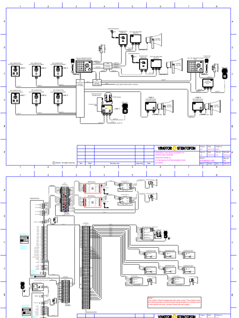 Phontech Talk Back System 3130 Diagram | PDF | Microphone | Audio ...