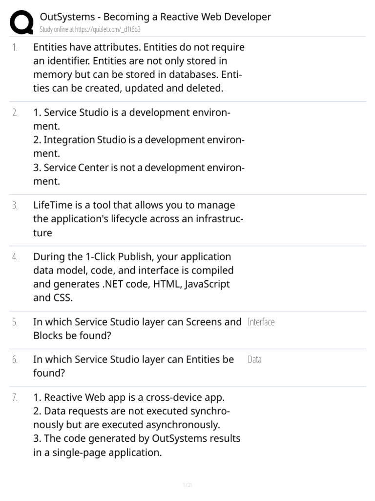 OutSystems Sample Test | PDF | Mobile App | Computer Science