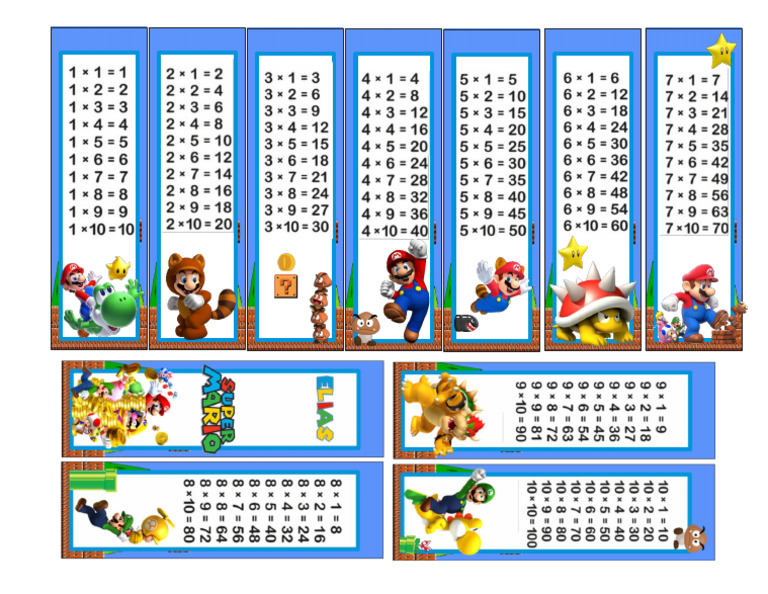 Tablas Mario | PDF